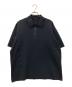DESCENTE（デサント）の古着「フュージョンニット ポロシャツ」｜ブラック