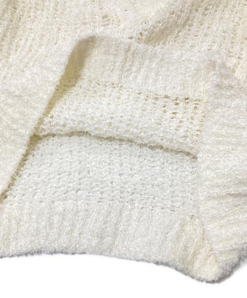 MARW UNITED ARROWS（マルゥ ユナイテッドアローズ）MARW UNITED ARROWS (マルゥ ユナイテッドアローズ) ペーパーポロカラーニット ホワイト サイズ:下記参照の古着・服飾アイテム
