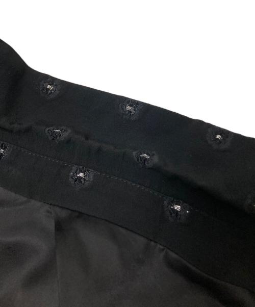 BACCA（バッカ）BACCA (バッカ) ブラックフラワー ソフトジャケット ブラック サイズ:36の古着・服飾アイテム