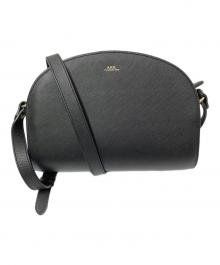 A.P.C.（アーペーセー）の古着「ハーフムーンショルダーバッグ」｜ブラック
