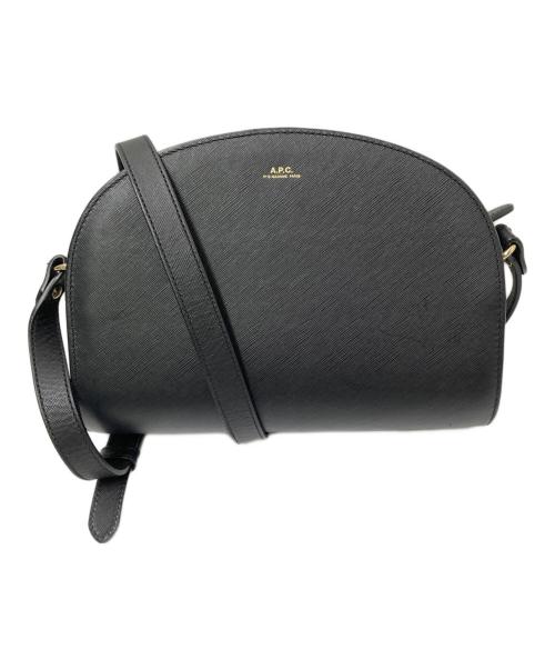 A.P.C.（アーペーセー）A.P.C. (アーペーセー) ハーフムーンショルダーバッグ ブラック サイズ:下記参照の古着・服飾アイテム