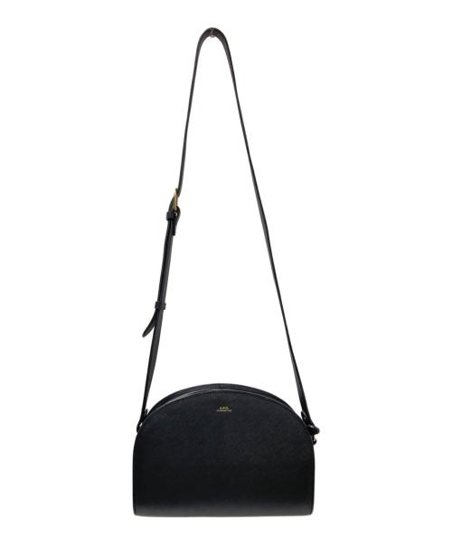 A.P.C.（アーペーセー）A.P.C. (アーペーセー) ハーフムーンショルダーバッグ ブラック サイズ:下記参照の古着・服飾アイテム