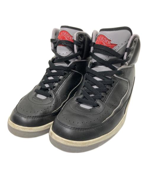 NIKE（ナイキ）NIKE (ナイキ) AIR JORDAN 2 RETRO BLACK/CEMENT GREY-FIRE RED-SAIL ブラック×グレー サイズ:27.0cmの古着・服飾アイテム