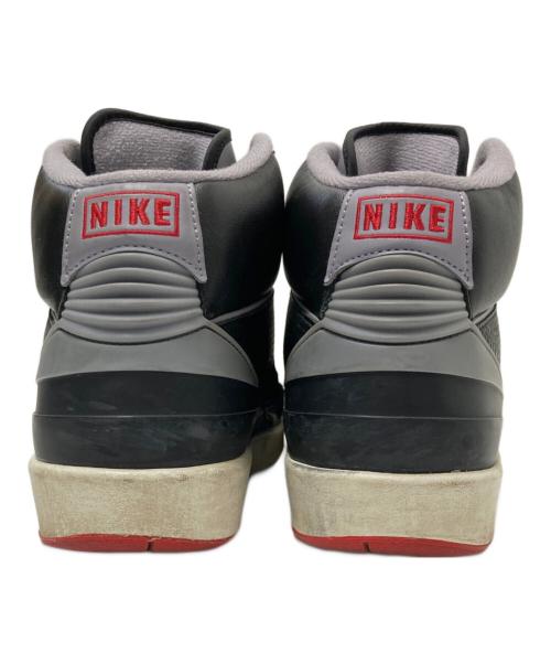 NIKE（ナイキ）NIKE (ナイキ) AIR JORDAN 2 RETRO BLACK/CEMENT GREY-FIRE RED-SAIL ブラック×グレー サイズ:27.0cmの古着・服飾アイテム