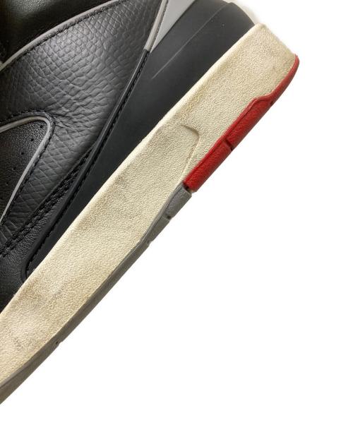NIKE（ナイキ）NIKE (ナイキ) AIR JORDAN 2 RETRO BLACK/CEMENT GREY-FIRE RED-SAIL ブラック×グレー サイズ:27.0cmの古着・服飾アイテム