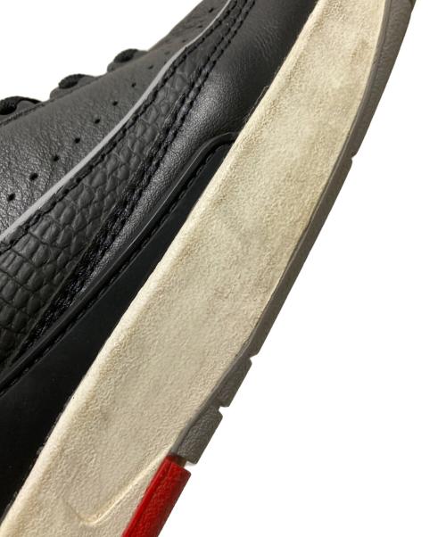 NIKE（ナイキ）NIKE (ナイキ) AIR JORDAN 2 RETRO BLACK/CEMENT GREY-FIRE RED-SAIL ブラック×グレー サイズ:27.0cmの古着・服飾アイテム