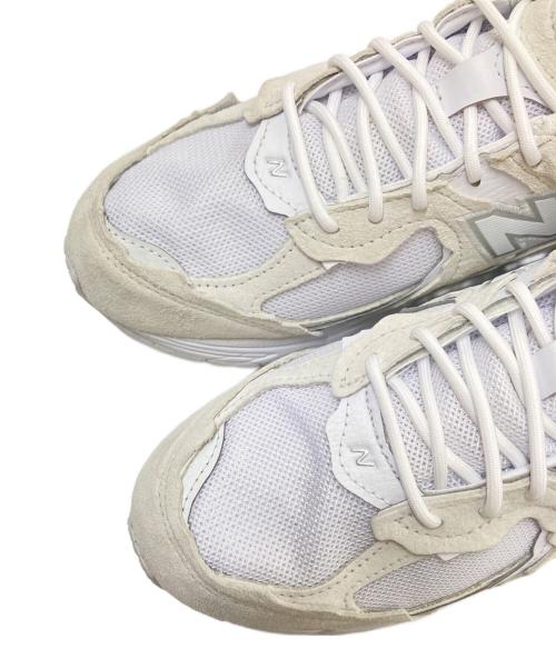 NEW BALANCE（ニューバランス）NEW BALANCE (ニューバランス) ローカットスニーカー ホワイト×アイボリー サイズ:26.5cmの古着・服飾アイテム