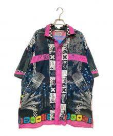 C.E（シーイー）の古着「総柄シャツ」｜ピンク×ブラック