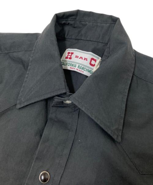 H BAR C（エイチバーシー）H BAR C (エイチバーシー) ウエスタンシャツ ブラック サイズ:下記参照の古着・服飾アイテム