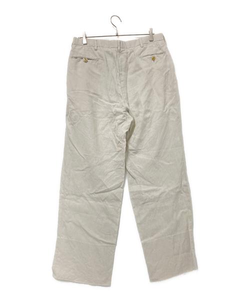 POLO RALPH LAUREN（ポロ・ラルフローレン）POLO RALPH LAUREN (ポロ・ラルフローレン) リネンタックパンツ ベージュ サイズ:88の古着・服飾アイテム
