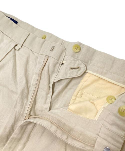 POLO RALPH LAUREN（ポロ・ラルフローレン）POLO RALPH LAUREN (ポロ・ラルフローレン) リネンタックパンツ ベージュ サイズ:88の古着・服飾アイテム