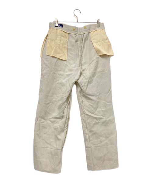 POLO RALPH LAUREN（ポロ・ラルフローレン）POLO RALPH LAUREN (ポロ・ラルフローレン) リネンタックパンツ ベージュ サイズ:88の古着・服飾アイテム