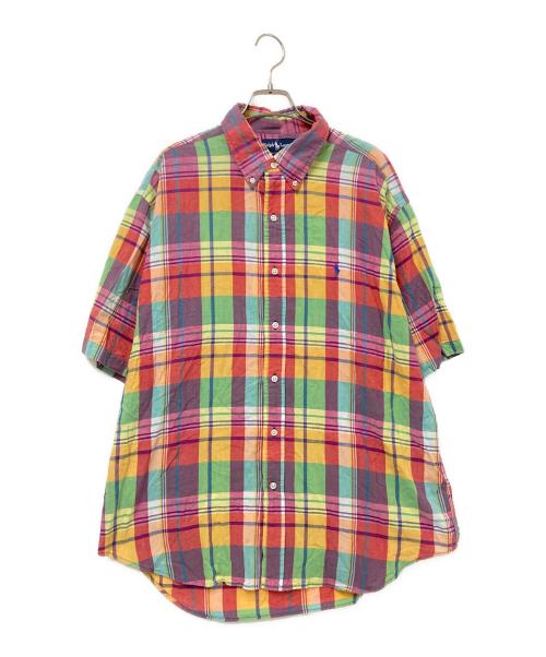 RALPH LAUREN（ラルフローレン）RALPH LAUREN (ラルフローレン) 半袖チェックBDシャツ マルチカラー サイズ:LLの古着・服飾アイテム