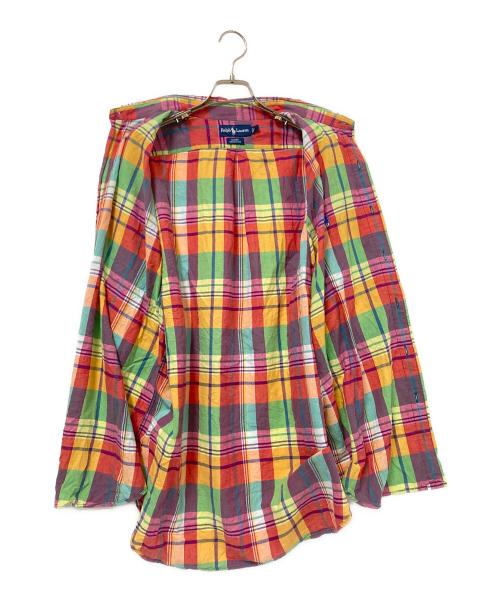 RALPH LAUREN（ラルフローレン）RALPH LAUREN (ラルフローレン) 半袖チェックBDシャツ マルチカラー サイズ:LLの古着・服飾アイテム