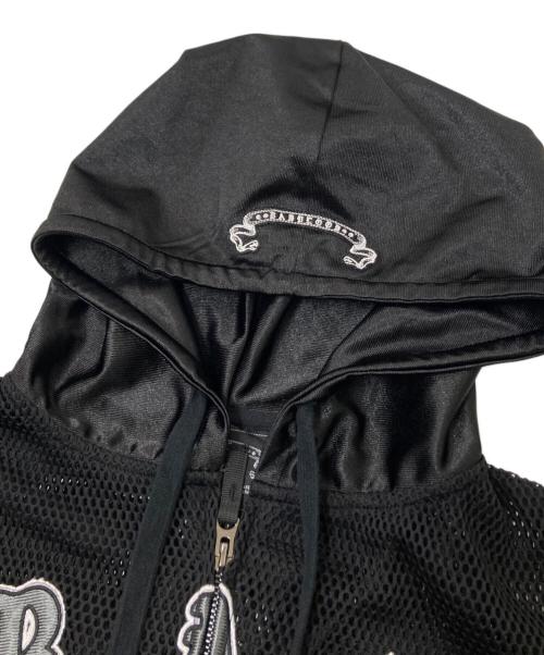 BAD BLOOD（バッドブラッド）BAD BLOOD (バッドブラッド) Workshop Net Rugby Hooded Zip Up ブラック サイズ:Mの古着・服飾アイテム