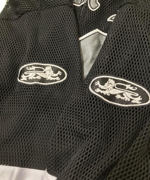 BAD BLOOD（バッドブラッド）BAD BLOOD (バッドブラッド) Workshop Net Rugby Hooded Zip Up ブラック サイズ:Mの古着・服飾アイテム