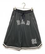 BAD BLOODバッドブラッド）の古着「Work shop Net Bermuda Pants」｜ブラック