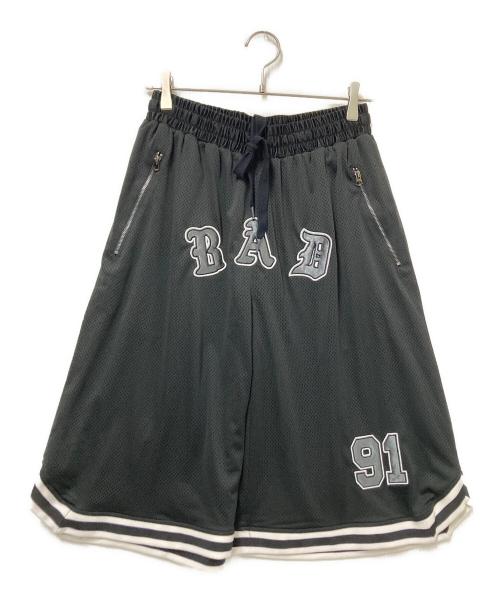 BAD BLOOD（バッドブラッド）BAD BLOOD (バッドブラッド) Work shop Net Bermuda Pants ブラック サイズ:Sの古着・服飾アイテム