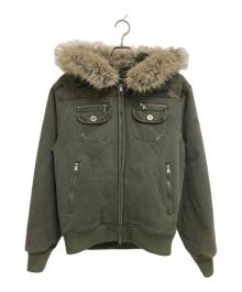 AAKAM（アーカム）の古着「Fur Camo Contrast Jacket」｜グリーン
