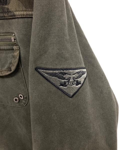 AAKAM（アーカム）AAKAM (アーカム) Fur Camo Contrast Jacket グリーン サイズ:2の古着・服飾アイテム