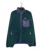 Patagoniaパタゴニア）の古着「Classic Retro-X Jacket」｜グリーン×パープル
