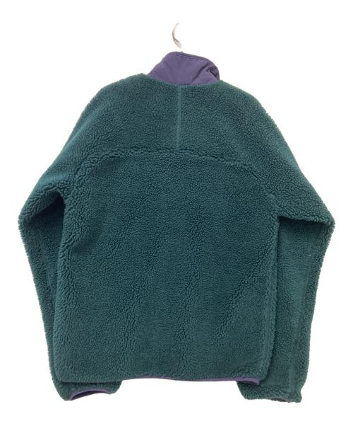 Patagonia（パタゴニア）Patagonia (パタゴニア) Classic Retro-X Jacket グリーン×パープル サイズ:Sの古着・服飾アイテム