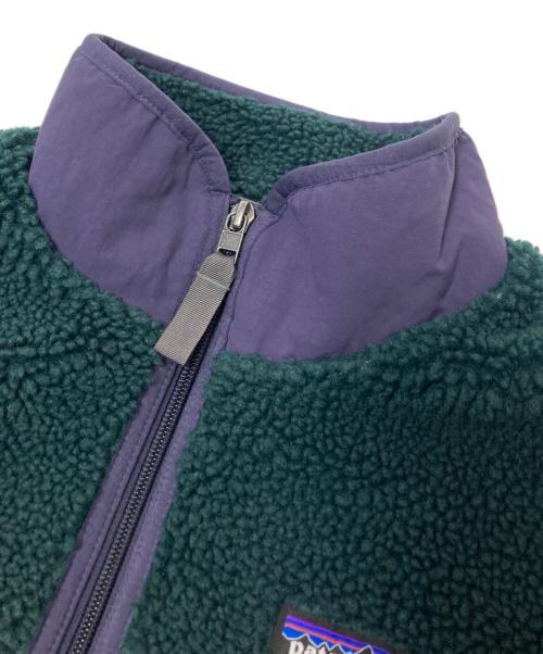 Patagonia（パタゴニア）Patagonia (パタゴニア) Classic Retro-X Jacket グリーン×パープル サイズ:Sの古着・服飾アイテム
