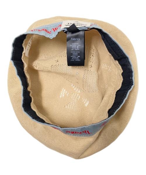 Vivienne Westwood（ヴィヴィアンウエストウッド）Vivienne Westwood (ヴィヴィアンウエストウッド) ベレー帽 ベージュ サイズ:下記参照の古着・服飾アイテム
