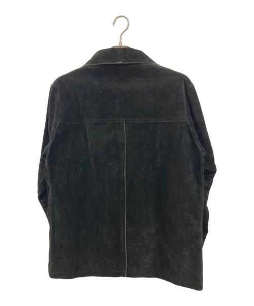 USED（ユーズド）USED (ユーズド) バイカースウェードプルオーバージャケット ブラック サイズ:Sの古着・服飾アイテム