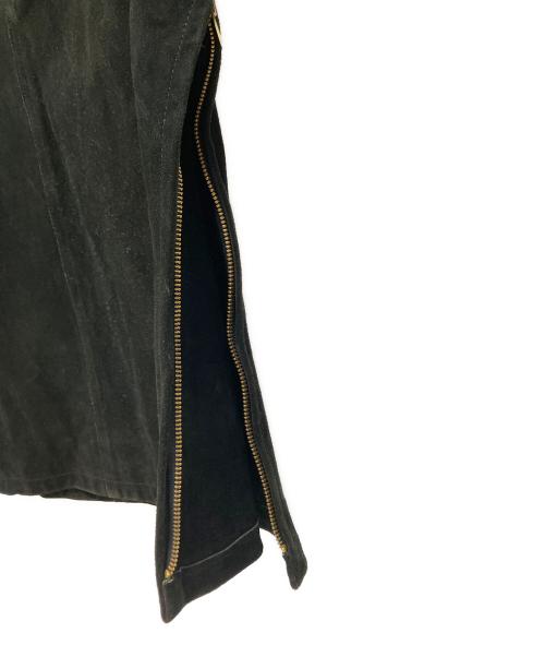 USED（ユーズド）USED (ユーズド) バイカースウェードプルオーバージャケット ブラック サイズ:Sの古着・服飾アイテム
