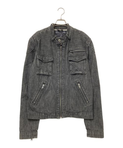 TRUE RELIGION（トゥルー レリジョン）TRUE RELIGION (トゥルー レリジョン) ジップアップデニムジャケット ブラック サイズ:Mの古着・服飾アイテム