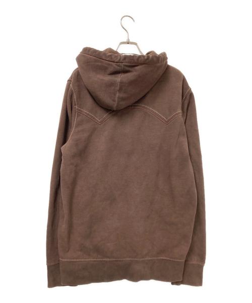 TRUE RELIGION（トゥルー レリジョン）TRUE RELIGION (トゥルー レリジョン) ダブルポケットジップパーカー ブラウン サイズ:Mの古着・服飾アイテム