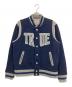 TRUE RELIGION（トゥルー レリジョン）の古着「スタジャン」｜グレー×ネイビー