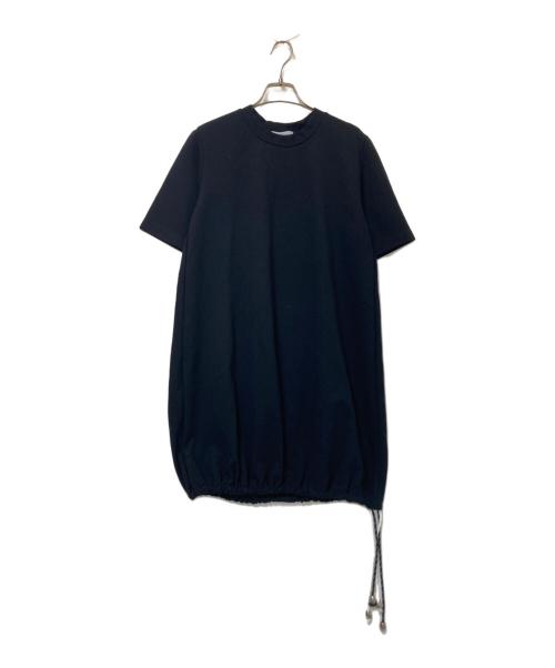 ELENDEEK（エレンディーク）ELENDEEK (エレンディーク) 半袖スウェットワンピース ブラック サイズ:01の古着・服飾アイテム