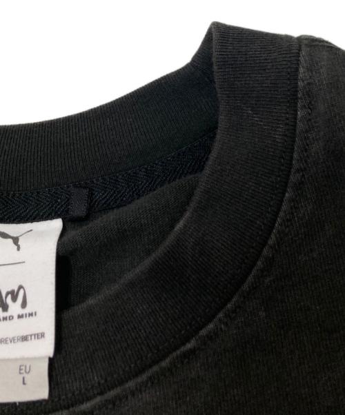 PUMA（プーマ）PUMA (プーマ) 切替カットソー ブラック サイズ:Lの古着・服飾アイテム