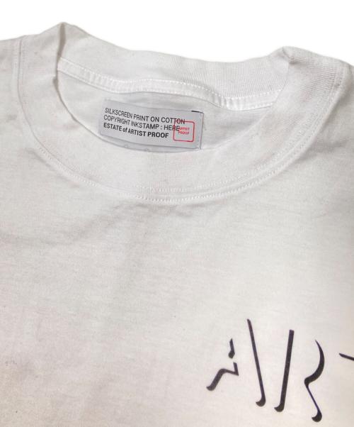 ARTIST PROOF（アーティトプルーフ）ARTIST PROOF (アーティトプルーフ) Art is T T-shirt S/S ホワイト×ブラック サイズ:Lの古着・服飾アイテム