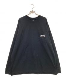 SEQUEL（シークエル）の古着「ロングスリーブポケットTシャツ」｜ブラック×ホワイト