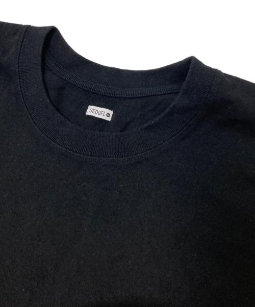 SEQUEL（シークエル）SEQUEL (シークエル) ロングスリーブポケットTシャツ ブラック×ホワイト サイズ:XLの古着・服飾アイテム