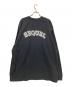 SEQUEL (シークエル) ロングスリーブポケットTシャツ ブラック×ホワイト サイズ:XL：7000円