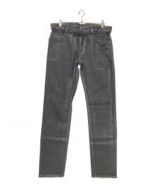 DIESEL（ディーゼル）の古着「THOMMER CB SP1-NEコーティングデニムパンツ」｜ブラック