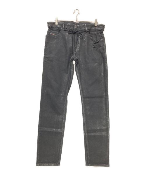 DIESEL（ディーゼル）DIESEL (ディーゼル) THOMMER CB SP1-NEコーティングデニムパンツ ブラック サイズ:W36の古着・服飾アイテム
