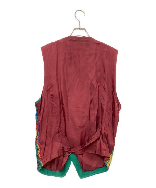Coogi（クージー）Coogi (クージー) 3Dニット切替ジレ マルチカラー サイズ:Mの古着・服飾アイテム
