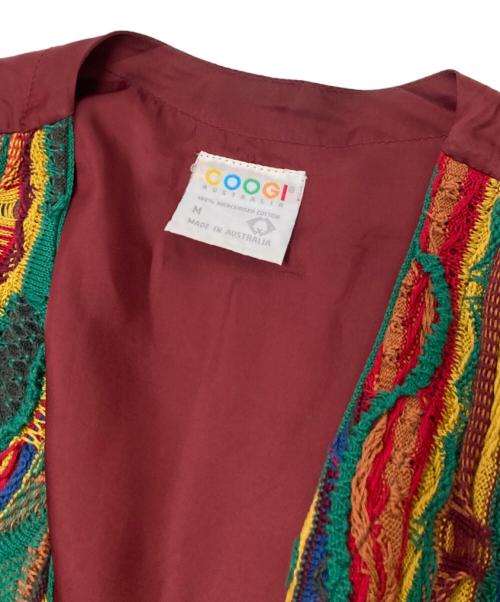 Coogi（クージー）Coogi (クージー) 3Dニット切替ジレ マルチカラー サイズ:Mの古着・服飾アイテム