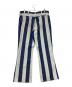 Wrangler (ラングラー) ストライプフレアパンツ ホワイト×ブルー サイズ:W38×L30：4000円