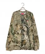 SUPREMEシュプリーム）の古着「Small Box L/S Tee Realtree」｜ベージュ×グリーン