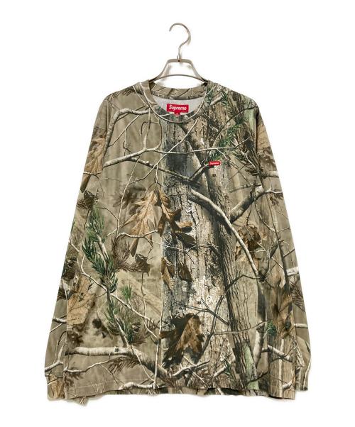 SUPREME（シュプリーム）SUPREME (シュプリーム) Small Box L/S Tee Realtree ベージュ×グリーン サイズ:Mの古着・服飾アイテム