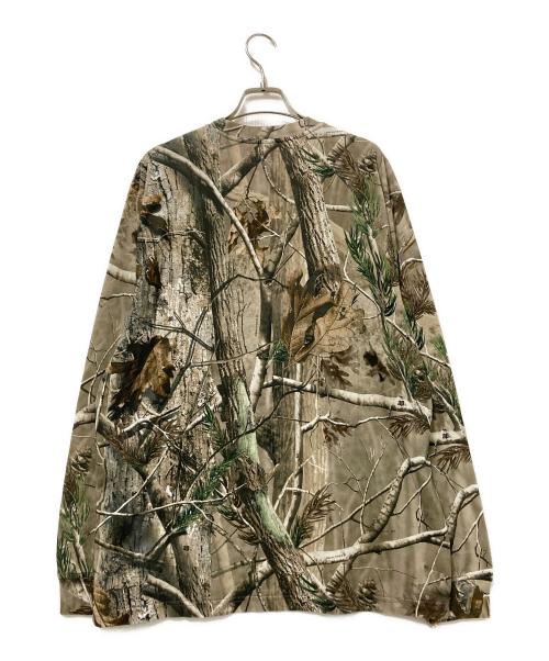 SUPREME（シュプリーム）SUPREME (シュプリーム) Small Box L/S Tee Realtree ベージュ×グリーン サイズ:Mの古着・服飾アイテム