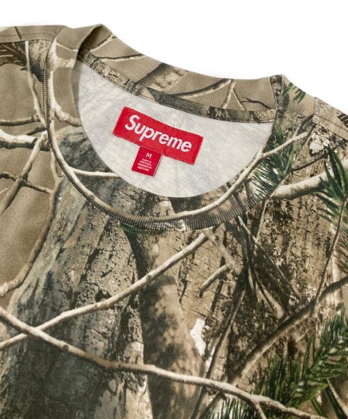 SUPREME（シュプリーム）SUPREME (シュプリーム) Small Box L/S Tee Realtree ベージュ×グリーン サイズ:Mの古着・服飾アイテム