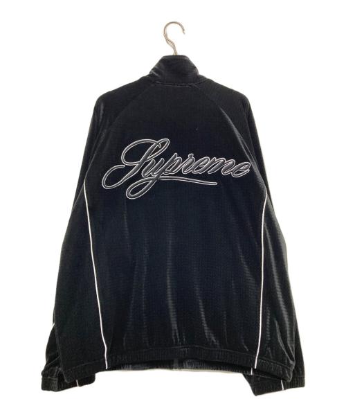 SUPREME（シュプリーム）SUPREME (シュプリーム) ヴェロアメッシュ トラックジャケット ブラック サイズ:XLの古着・服飾アイテム