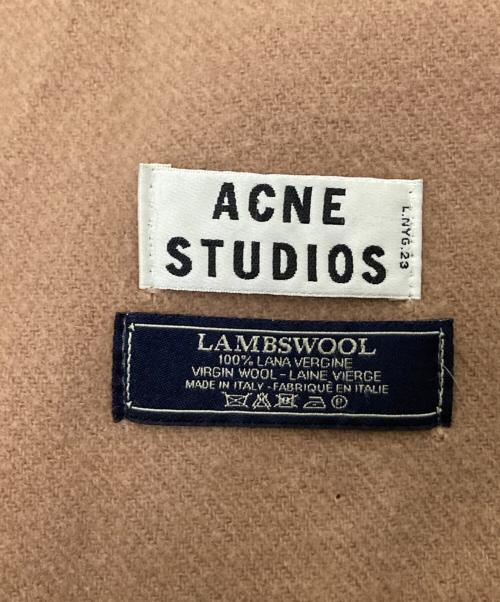 Acne studios（アクネ ストゥディオズ）Acne studios (アクネ ストゥディオズ) ウールマフラー ベージュ サイズ:下記参照の古着・服飾アイテム